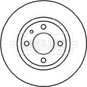 Borg & Beck BBD5021 - Brake Disc autospares.lv