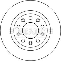Borg & Beck BBD5194 - Brake Disc autospares.lv