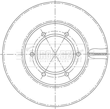 Borg & Beck BBD5197 - Brake Disc autospares.lv