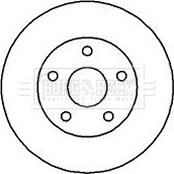 Borg & Beck BBD5107 - Brake Disc autospares.lv