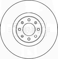 Borg & Beck BBD5186 - Brake Disc autospares.lv