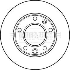 Borg & Beck BBD5134 - Brake Disc autospares.lv