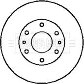 Borg & Beck BBD5123 - Brake Disc autospares.lv