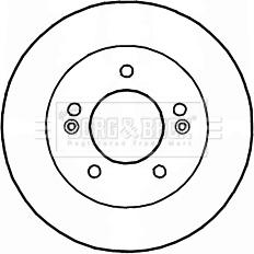 Borg & Beck BBD5174 - Brake Disc autospares.lv