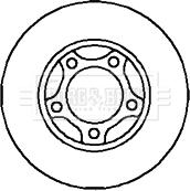 Borg & Beck BBD5845S - Brake Disc autospares.lv