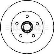 Borg & Beck BBD5848S - Brake Disc autospares.lv