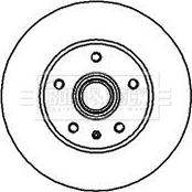 Borg & Beck BBD5851S - Brake Disc autospares.lv