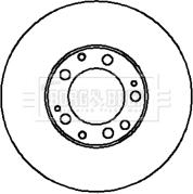 Borg & Beck BBD5865S - Brake Disc autospares.lv