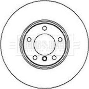 Borg & Beck BBD5866S - Brake Disc autospares.lv