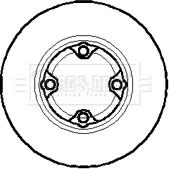 Borg & Beck BBD5861S - Brake Disc autospares.lv