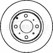 Borg & Beck BBD5868S - Brake Disc autospares.lv