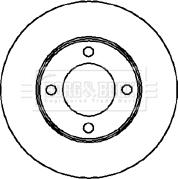 DJ Parts BD2012 - Brake Disc autospares.lv