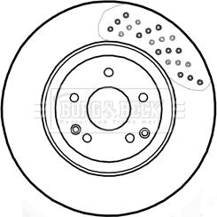 Borg & Beck BBD5804S - Brake Disc autospares.lv