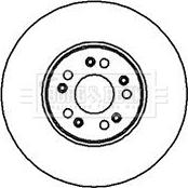 Borg & Beck BBD5870S - Brake Disc autospares.lv