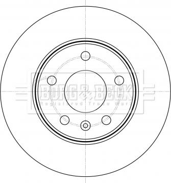 Borg & Beck BBD5399 - Brake Disc autospares.lv