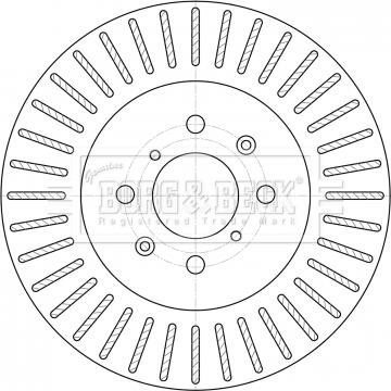 Borg & Beck BBD5394 - Brake Disc autospares.lv