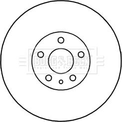 Borg & Beck BBD5340 - Brake Disc autospares.lv