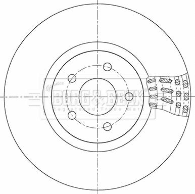 Borg & Beck BBD5348 - Brake Disc autospares.lv