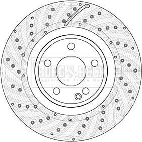 Borg & Beck BBD5355 - Brake Disc autospares.lv