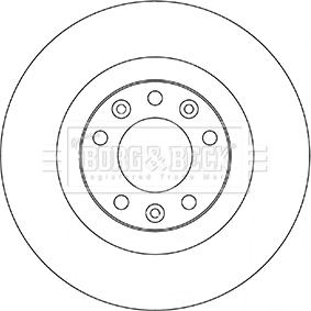 Borg & Beck BBD5356 - Brake Disc autospares.lv