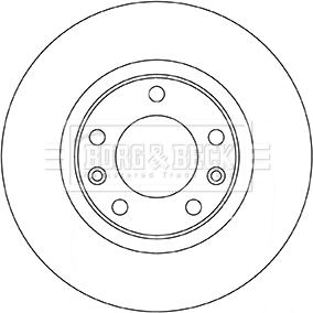 Borg & Beck BBD5350 - Brake Disc autospares.lv