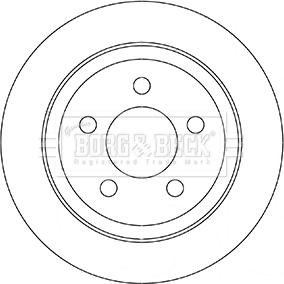 Borg & Beck BBD5351 - Brake Disc autospares.lv