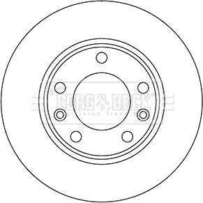 Borg & Beck BBD5358 - Brake Disc autospares.lv