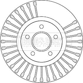 Borg & Beck BBD5353 - Brake Disc autospares.lv