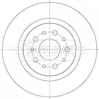 Borg & Beck BBD5366 - Brake Disc autospares.lv