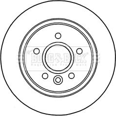 Borg & Beck BBD5306 - Brake Disc autospares.lv