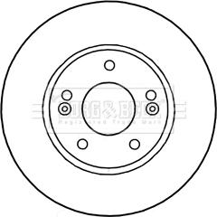 Borg & Beck BBD5313 - Brake Disc autospares.lv