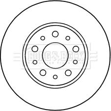 Borg & Beck BBD5312 - Brake Disc autospares.lv