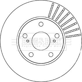 Borg & Beck BBD5330 - Brake Disc autospares.lv