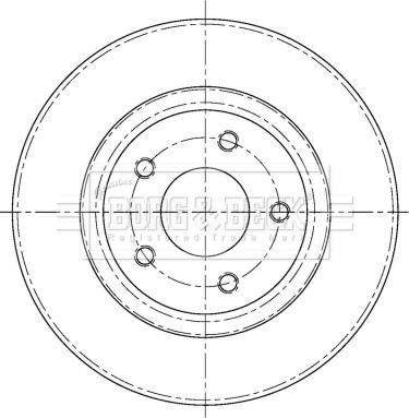 Borg & Beck BBD5373 - Brake Disc autospares.lv