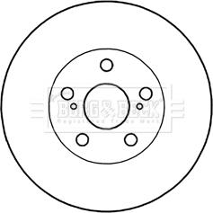 Borg & Beck BBD5206 - Brake Disc autospares.lv