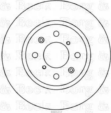 Borg & Beck BBD5217 - Brake Disc autospares.lv