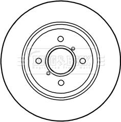 Borg & Beck BBD5280 - Brake Disc autospares.lv