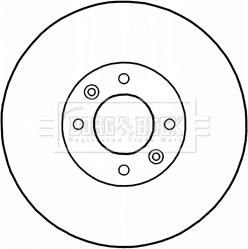 Borg & Beck BBD5234 - Brake Disc autospares.lv