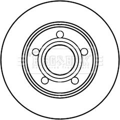 Borg & Beck BBD5221 - Brake Disc autospares.lv