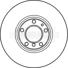 Borg & Beck BBD5745S - Brake Disc autospares.lv