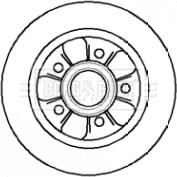 Borg & Beck BBD5742S - Brake Disc autospares.lv