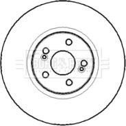 Borg & Beck BBD5764S - Brake Disc autospares.lv