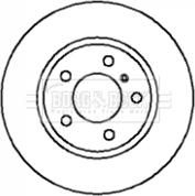 Borg & Beck BBD5709S - Brake Disc autospares.lv