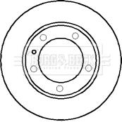 Borg & Beck BBD5700S - Brake Disc autospares.lv