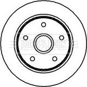 Borg & Beck BBD5739S - Brake Disc autospares.lv