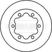 Borg & Beck BBD5725S - Brake Disc autospares.lv