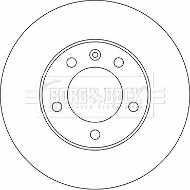 Borg & Beck BBD5722S - Brake Disc autospares.lv