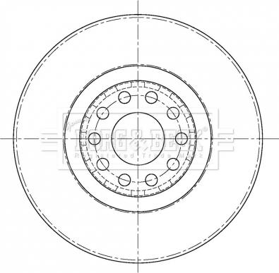 Borg & Beck BBD6093S - Brake Disc autospares.lv