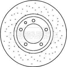 Borg & Beck BBD6044S - Brake Disc autospares.lv