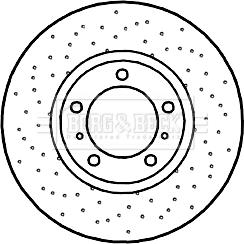 Borg & Beck BBD6045S - Brake Disc autospares.lv